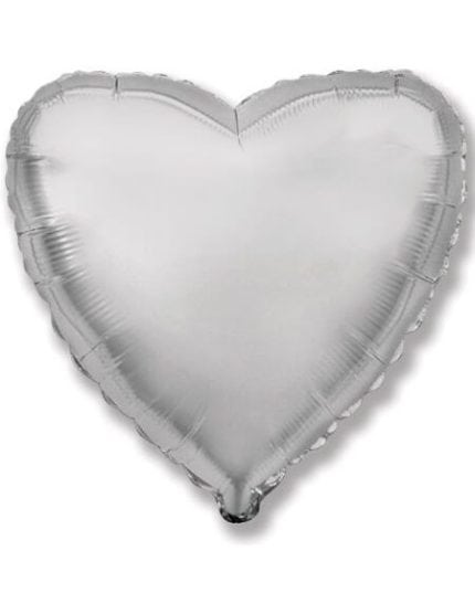 Сердце Серебро 46см